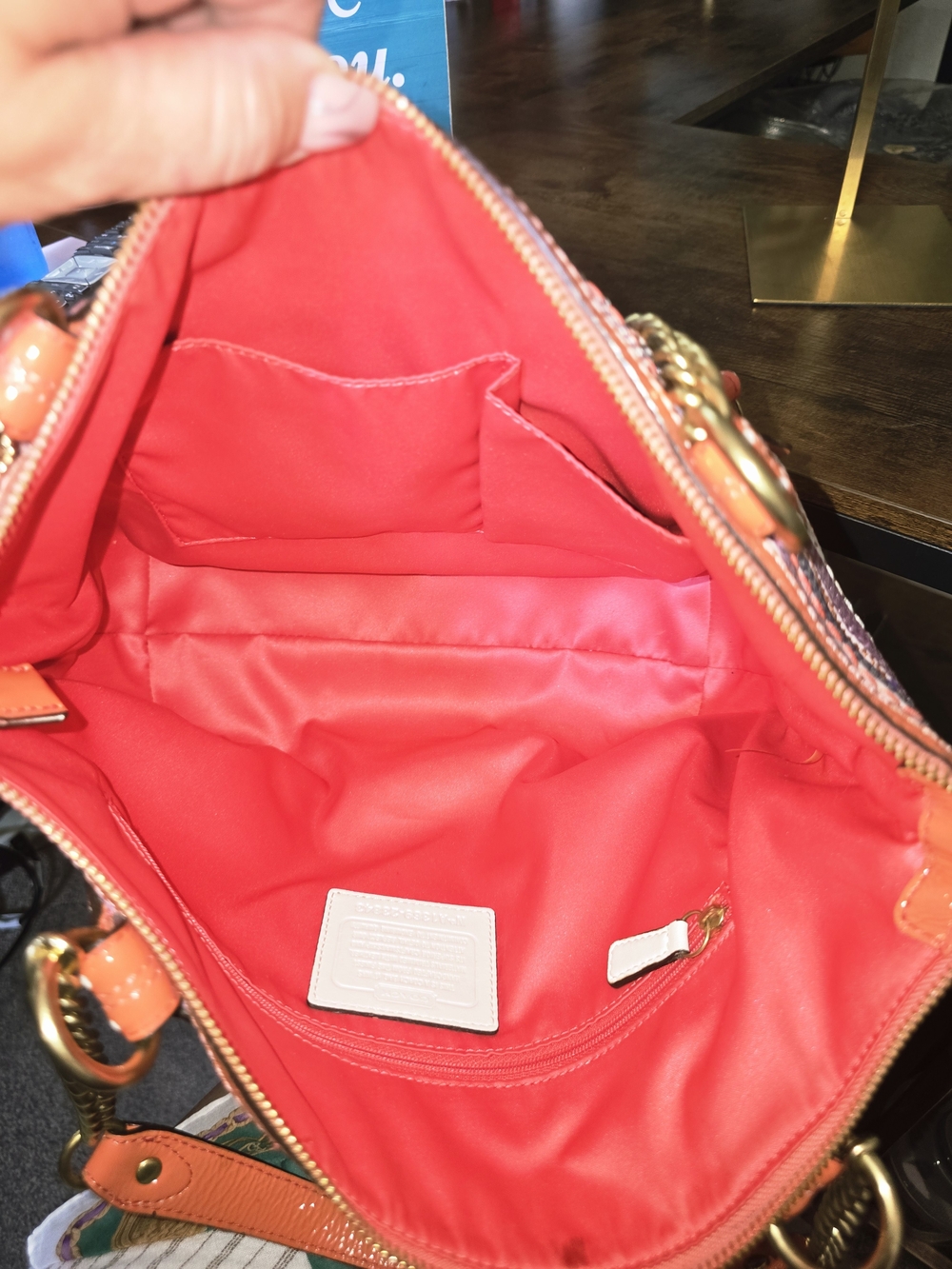 Coach Poppy Sequin Small Tote #23843 - Picture 10 of 12